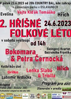 2. Hříšné folkové léto- Oslavany- festival folkové muziky -Zámek Oslavany, U Zámku 143, Oslavany