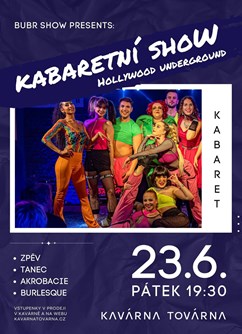 BUBR Show presents: Kabaretní show ve Zlíně- Zlín -Kavárna Továrna, Vavrečkova 7074, Zlín