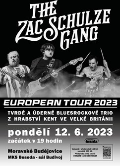 The Zac Schulze Gang (Velká Británie)- Moravské Budějovice -MKS Beseda, sál Budivoj, Purcnerova 62, Moravské Budějovice