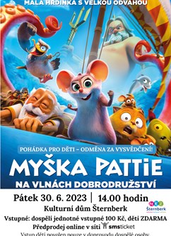 Myška Pattie: Na vlnách dobrodružství- Šternberk -Kulturní dům - Městský klub, Masarykova 20, Šternberk