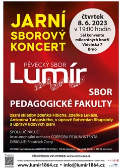 Jarní koncert sboru Lumír 2023- Brno -Konvent Milosrdných bratří, Vídeňská 7, Brno