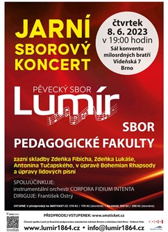 Jarní koncert sboru Lumír 2023- Brno -Konvent Milosrdných bratří, Vídeňská 7, Brno Jarní koncert sboru Lumír 2023- Brno -Konvent Milosrdných bratří, Vídeňská 7, Brno