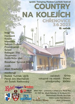 Country na kolejích 2023- festival Chřenovice -Nádraží Chřenovice, Chřenovice, Chřenovice