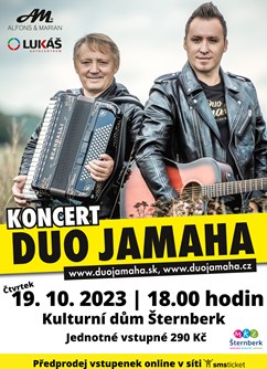 Koncert Duo Jamaha- Šternberk -Kulturní dům - Městský klub, Masarykova 20, Šternberk
