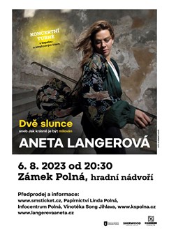 Aneta Langerová  Dvě slunce- koncert Polná -Zámek Polná u Jihlavy, Tyršova, Polná