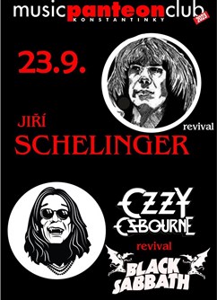 Jiří Schelinger revival Praha + Black Sabbath /Ozzy revival- Konstantinovy Lázně -Music club Panteon, Tichá 164, Konstantinovy Lázně
