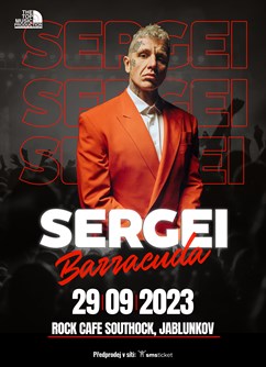 Sergei Barracuda- koncert v Jablunkově -Southock Rock Café, Bělá 1069, Jablunkov