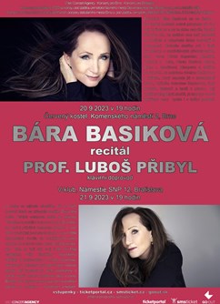 Bára Basiková, recitál- koncert v Brně -Červený kostel, Komenského nám. 4, Brno
