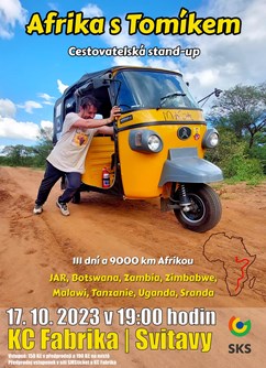 Afrika s tuktukem – Tomík na cestách- Svitavy -Fabrika, Wolkerova alej 92/1, Svitavy