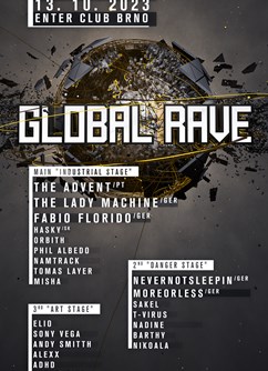 GLOBAL RAVE- Brno -ENTER Club, Křížkovského 416, Brno GLOBAL RAVE- Brno -ENTER Club, Křížkovského 416, Brno