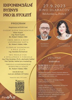 Exponenciální byznys pro 21. století- Praha -Kino Dlabačov, Bělohorská 24, Praha