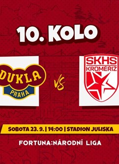 FK Dukla Praha vs. SK Hanácká Slavia Kroměříž- Praha -FK Dukla Praha, Na Julisce 28/2, Praha