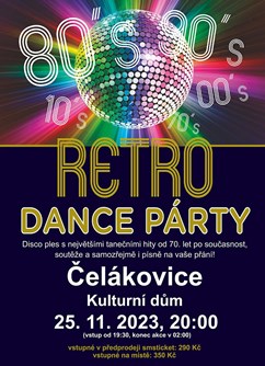 Retro dance party- Čelákovice -KD Čelákovice, Sady 17. listopadu 1380, Čelákovice