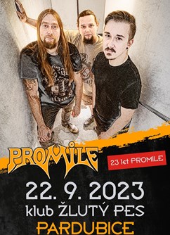 Promile 23 let - Pardubice- Pardubice -Music Club Žlutý pes, Ke koupališti 62, Pardubice