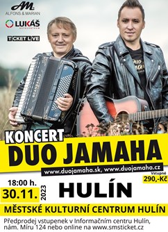 Duo Jamaha- Hulín -Městské kulturní centrum, Třebízského 194, Hulín
