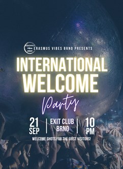 Erasmus & International Welcome Party by EVB- Brno -Exit Club, Nám. Svobody 17, Brno