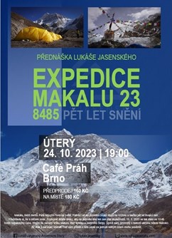Lukáš Jasenský - Makalu 8485 m 2023 expedice (Brno)- Brno -Café Práh, Ve Vaňkovce 1, Brno