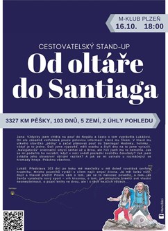3327km pěšky z pohledu muže a ženy (Od oltáře do Santiaga)- Plzeň -M-klub, knihovna, Macháčkova 28, Plzeň