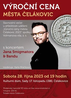 Výroční cena města 2023- Čelákovice -KD Čelákovice, Sady 17. listopadu 1380, Čelákovice