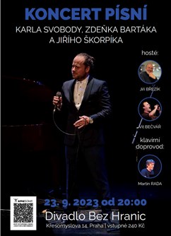Jiří PEK & Martin RADA - koncert v Divadle Bez Hranic- Praha -Divadlo Bez Hranic, Křesomyslova 14, Praha