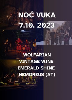 10 let Wolfarian + Nemoreus, Vintage Wine, Emerald Shine- Brno -Melodka, Kounicova 20/22, Brno