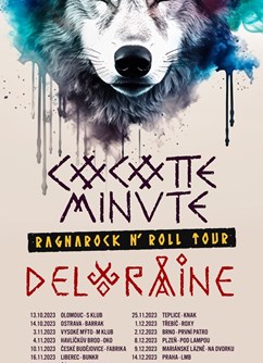 Koncert Cocotte Minute, Deloraine- Plzeň- Ragnarock NRoll Tour -Divadlo Pod lampou, Havířská 11, Plzeň, Plzeň