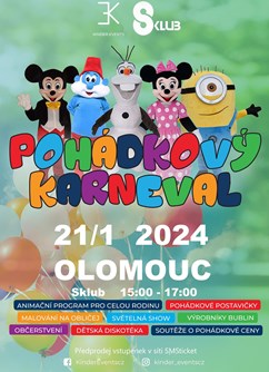 Pohádkový karneval pro děti Olomouc- Olomouc -Sklub, 17.listopadu 43, Olomouc