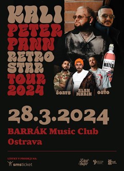 Kali a Peter Pann- koncert v Ostravě- RETROSTAR Tour 2024 -BARRÁK music club, Fügnerova 595/1, Ostrava