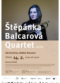 Koncert ArtCafé: Štěpánka Balcarová Quartet (CZ/PL)- Broumov -Klášter Broumov, Klášterní 1, Broumov