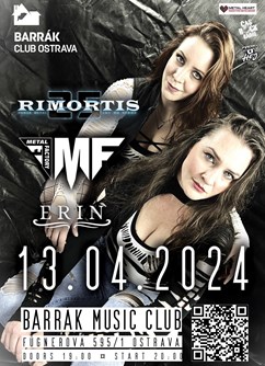 Koncert Metal Factory + Rimortis + Erin- Ostrava -BARRÁK music club, Fügnerova 595/1, Ostrava