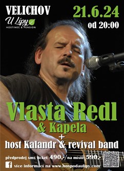koncert Vlasta Redl & Kapela- Velichov -Hospoda U Lípy, U Lípy 2, Velichov