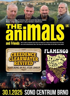 koncert The Animals & Friends + Creedence Clearwater Revived + Flamengo- Brno -Sono Centrum, Veveří 113, Brno
