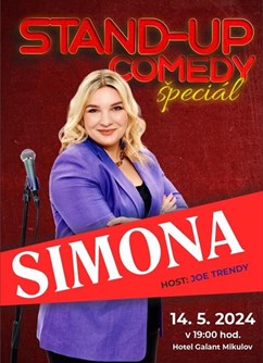 SIMONA - Stand-up Comedy Speciál- Mikulov -Hotel Galant Mikulov, Mlýnská 739/2, Mikulov