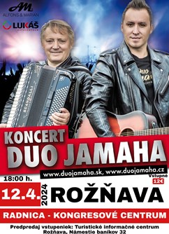 Koncert DUO JAMAHA Rožňava- Rožňava -Radnica - kongresové centrum, Námestie baníkov 16, Rožňava