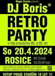 DJ Boris RETRO PARTY 18+ - Rosice