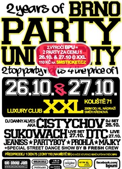 Brno Party University - 2 roky výročí!