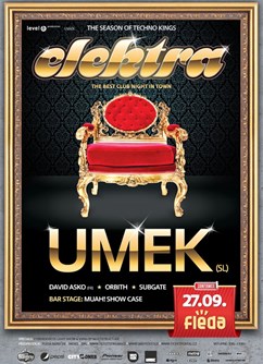 ELEKTRA: Umek (SL), David Asko (Fr), Orbith, Subgate