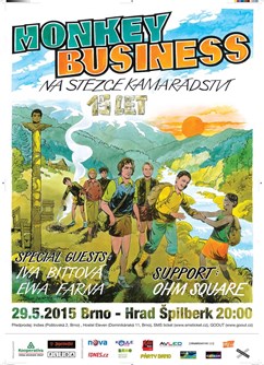 Monkey Business - Na stezce kamarádství 15 let, support Ohm Square /// SPECIAL PRICE DO 30. dubna