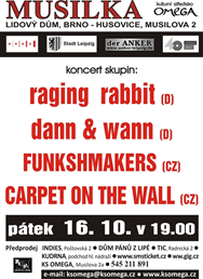raging rabbit, dann & wann, Funkshmakers, Carpet on the wall