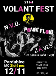 21 let Volant Fest - Volant, Punk Floid, N.V.Ú., Záviš atd.