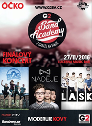 Finálový koncert G2 Band Academy: LASK, M2E a Naděje