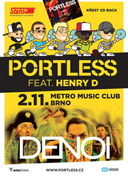 Portless (křest alba) feat. Henry D + special guest DENOI