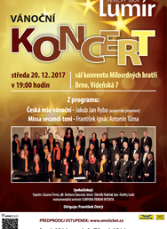 Velký vánoční koncert pěveckého sboru Lumír