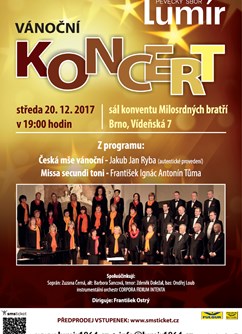 Velký vánoční koncert pěveckého sboru Lumír