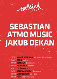 Společná tour: Sebastian, ATMO music a Jakub Děkan