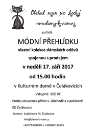 Módní přehlídka - Obchod nejen pro "kočky"