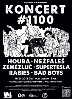 Koncert # 1100 – Houba, Rabies, Nežfaleš a další