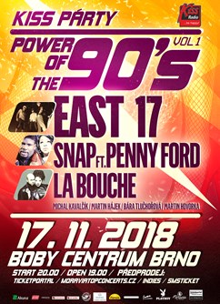 The Power of 90s: East 17, La Bouche, Snap! feat. Penny Ford