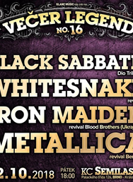 16.Večer legend - Sabbati,Whitesnake,Iron Maiden,Metallica