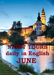 Cesky Krumlov Night Tour daily in English - JUNE